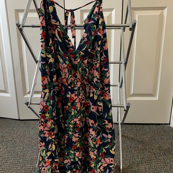 Lulu’s Jazmin Navy Blue Floral Print Skater Dress - Picture 4 of 7